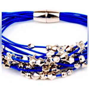 ❤️🇺🇸💙 “STAR-STUDDED AFFAIR” BLUE MAGNETIC BRACELET ~ PAPARAZZI❗️ ❤️🇺🇸💙